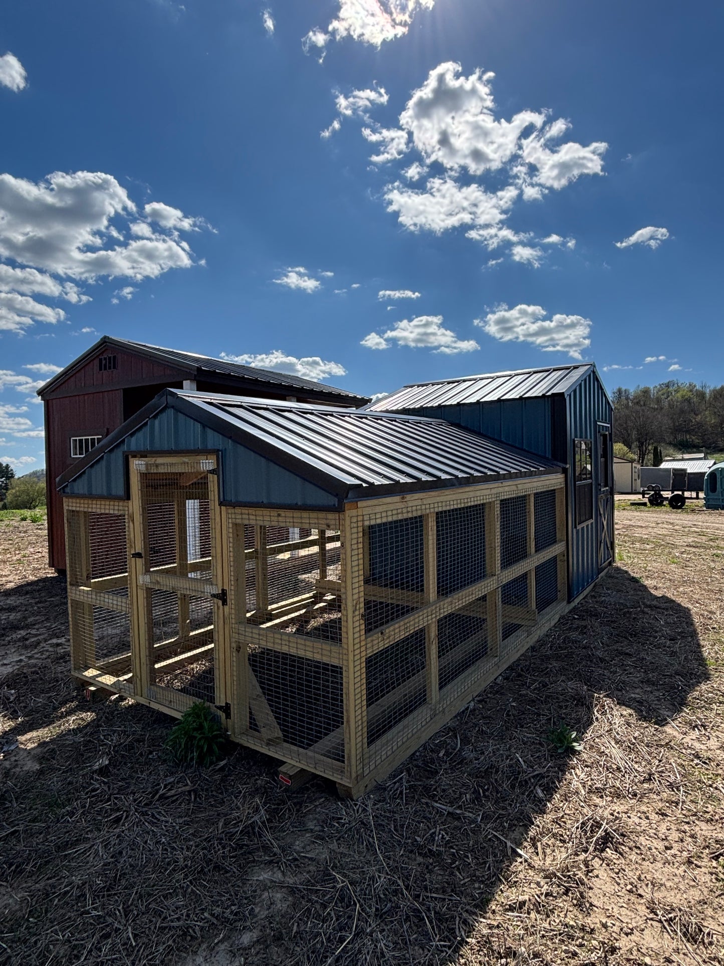 8’ x 20’ country vibe chicken coop
