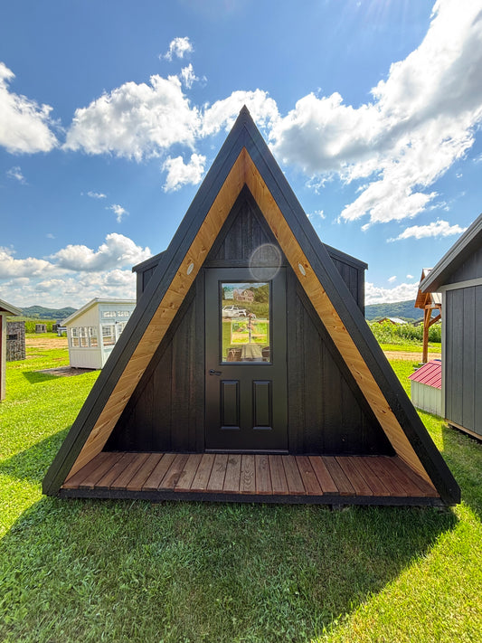 12’ x 20’ Modern A frame cabin with two dormers