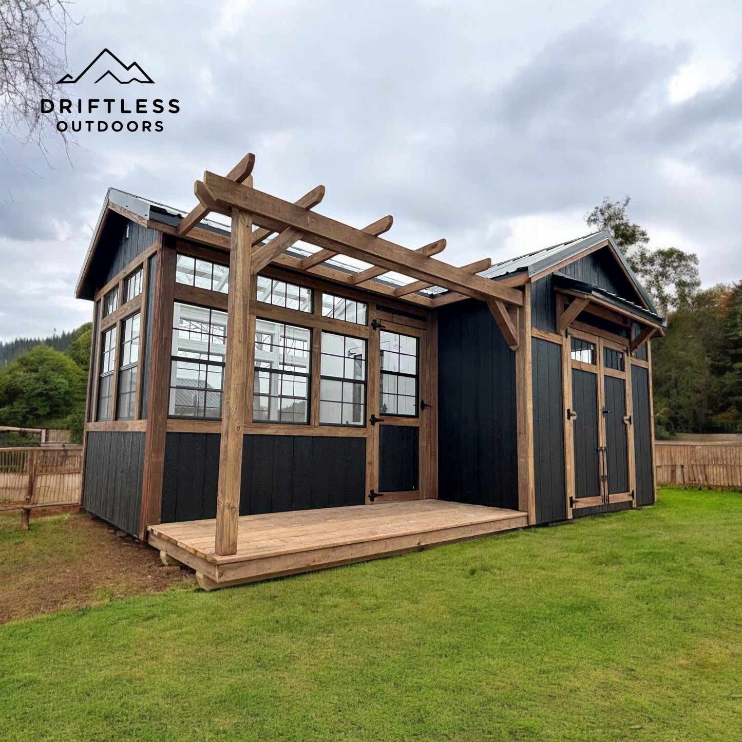 12’ x 20’ Deluxe greenhouse/shed combo