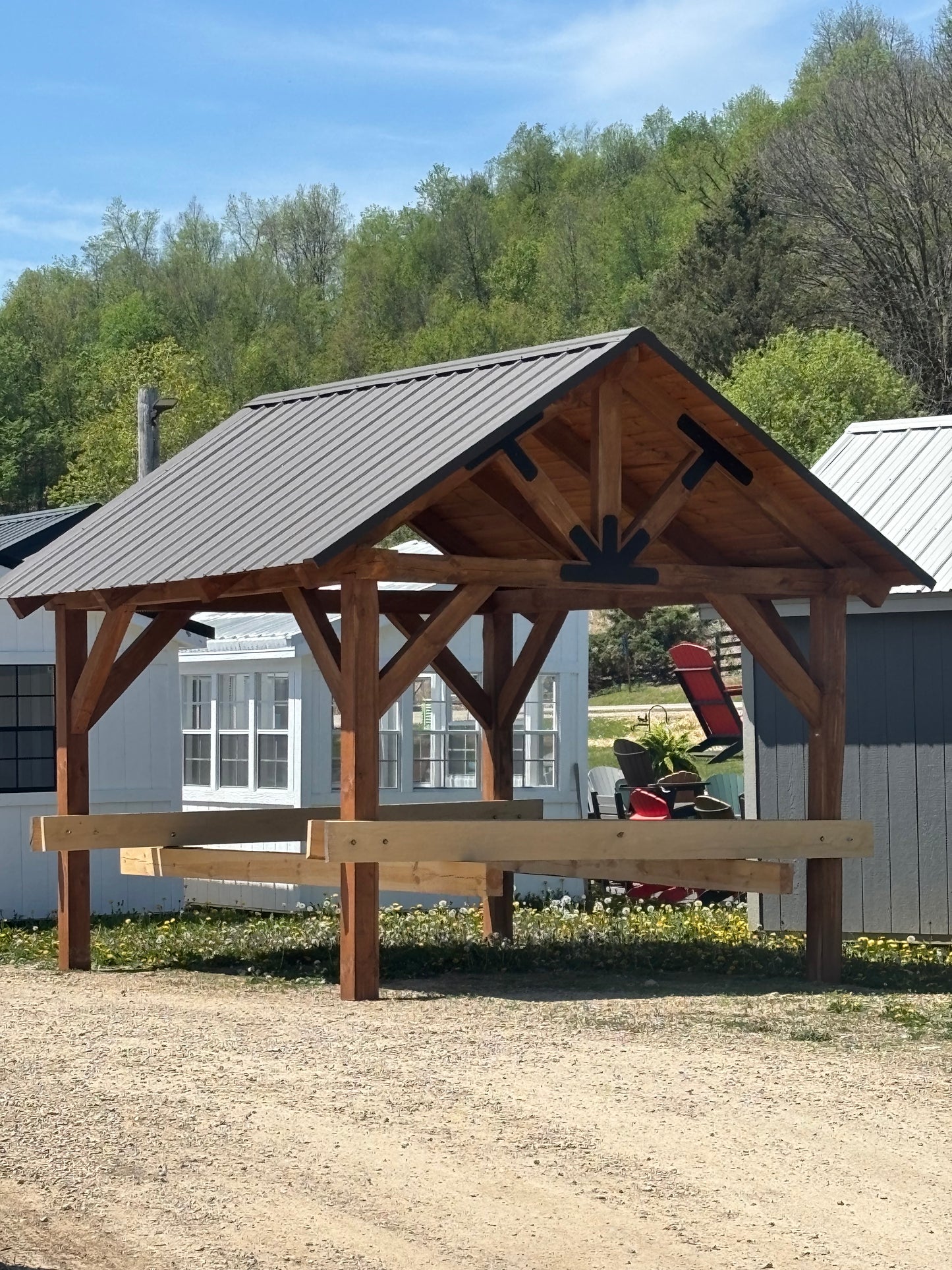 12 x 14 timber frame pavilion