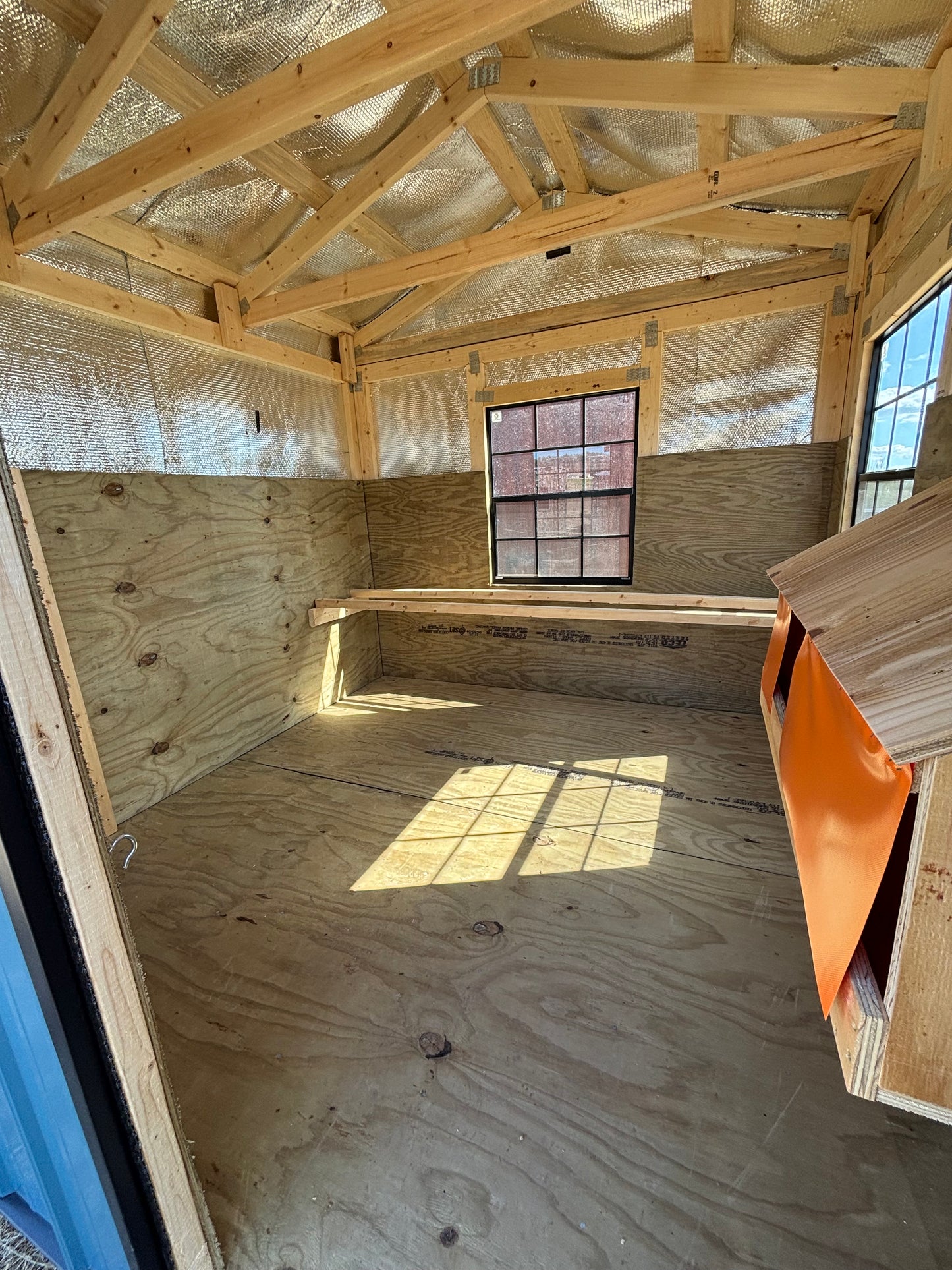 8’ x 20’ country vibe chicken coop
