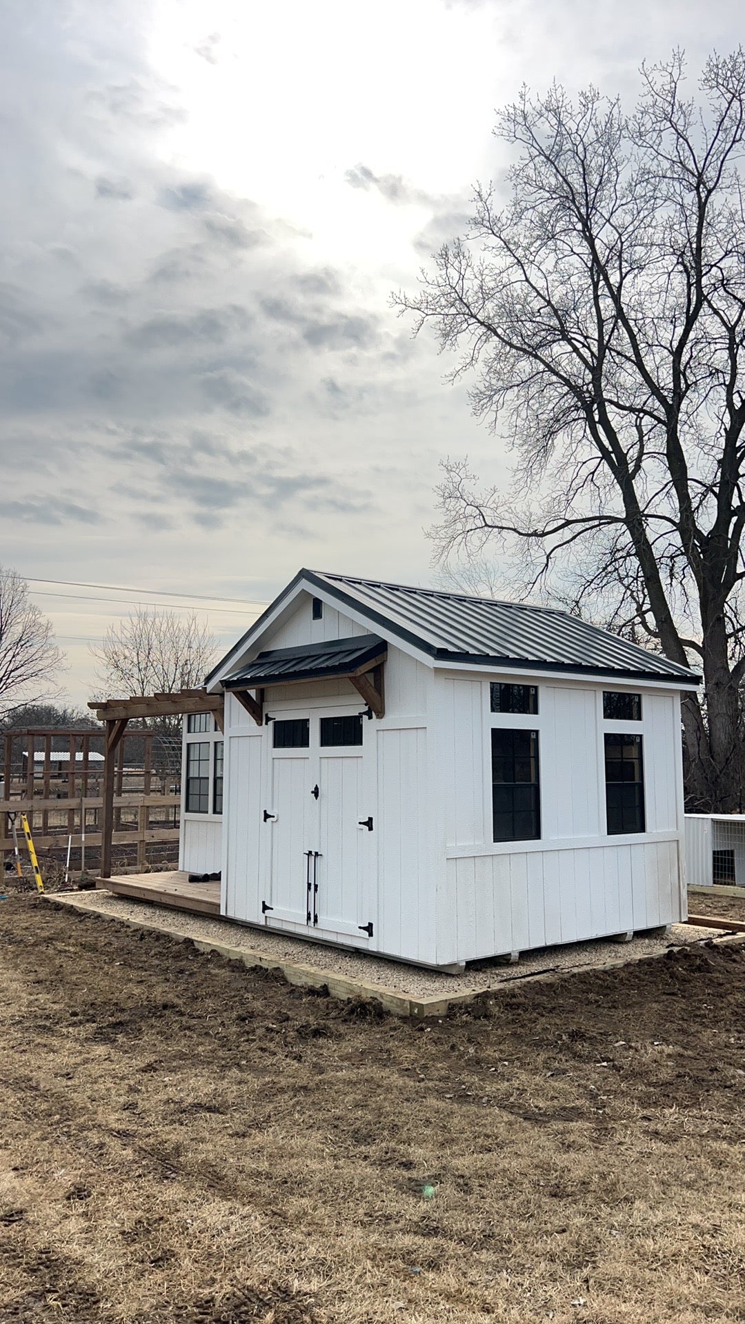 12’ x 20’ Deluxe greenhouse/shed combo