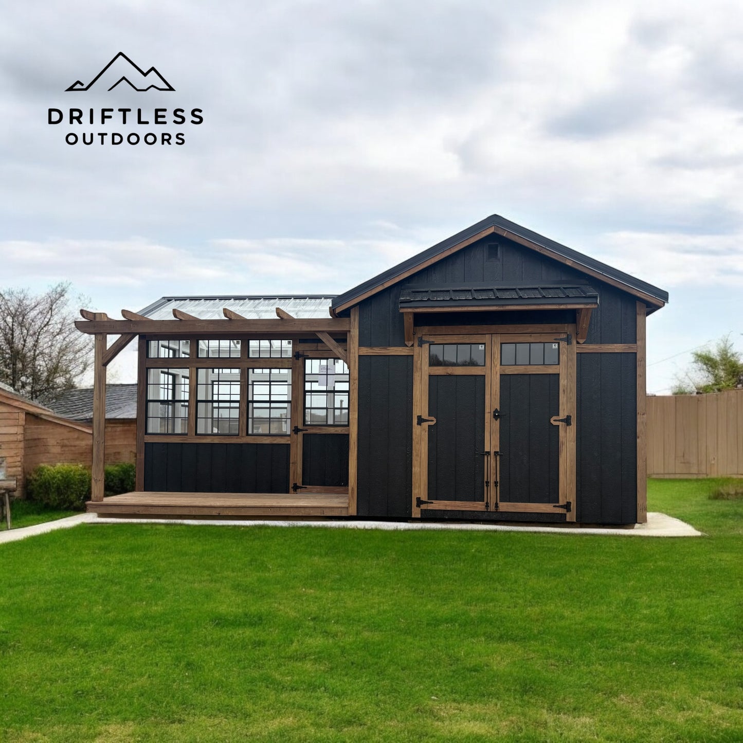 12’ x 20’ Deluxe greenhouse/shed combo