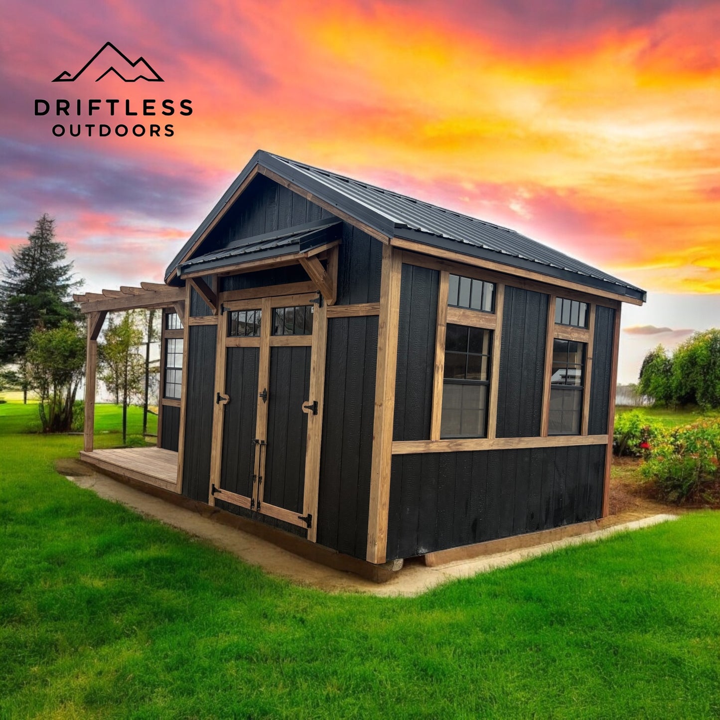 12’ x 20’ Deluxe greenhouse/shed combo
