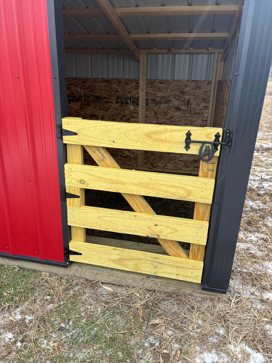 8 x 8 shelter with gate