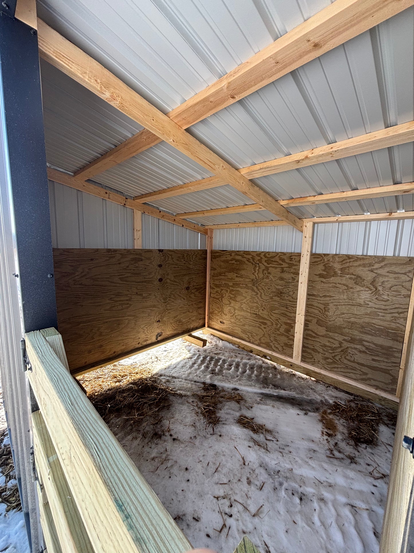 8’ x 12’ shelter, burnish slate sides, black roof and trim