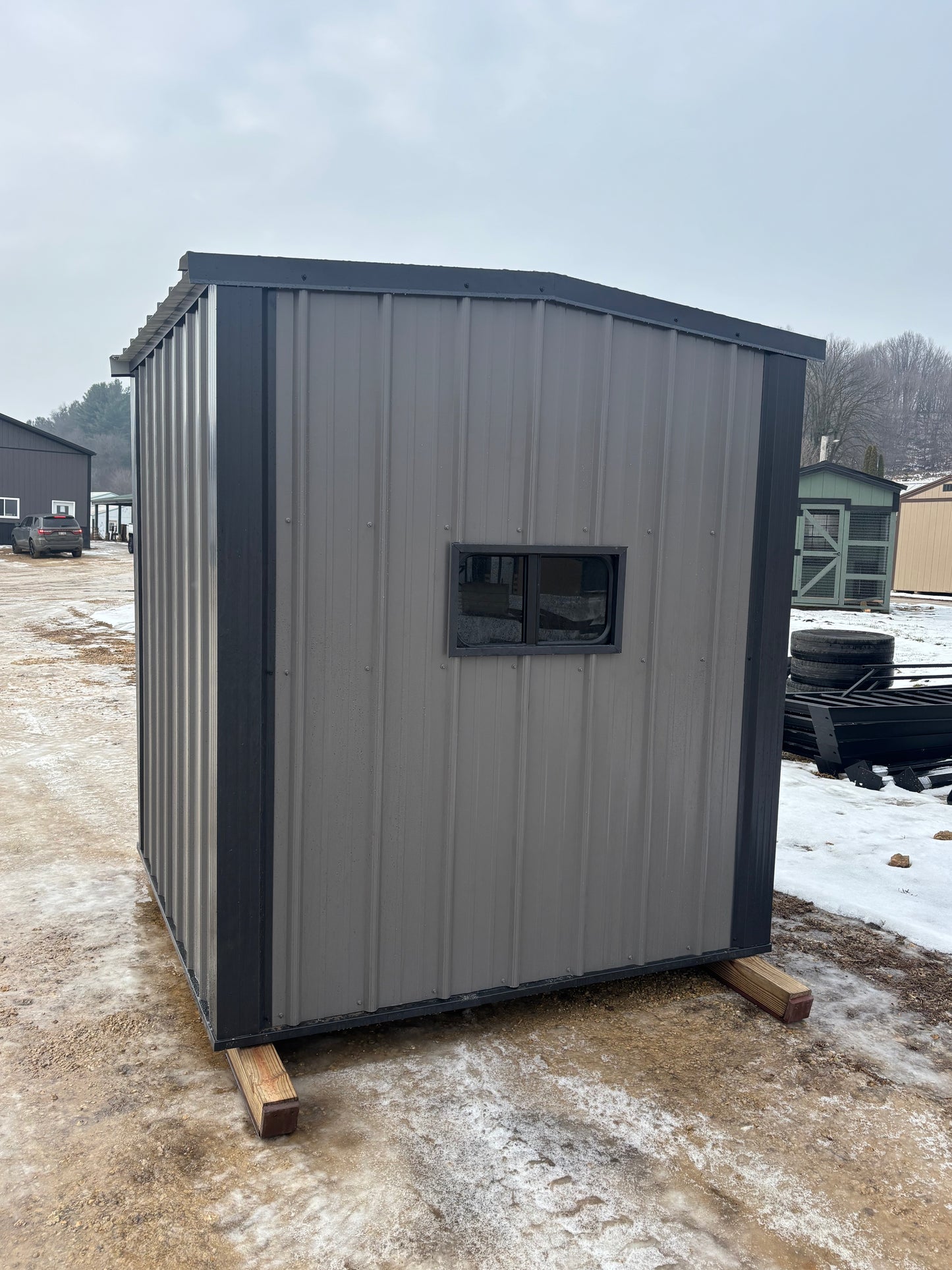 6 x 6 Ice house on skids SOLD