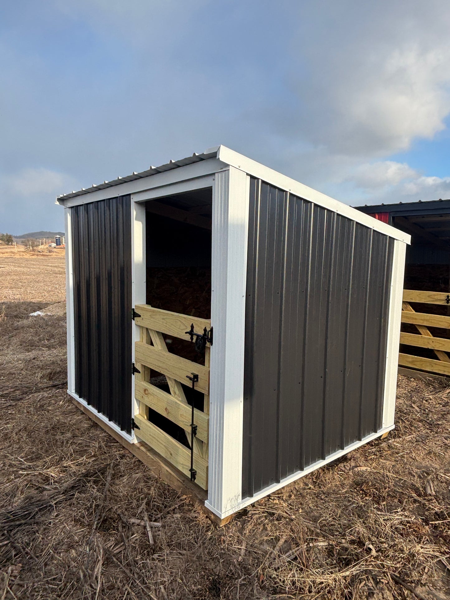 6x8 shelter with gate