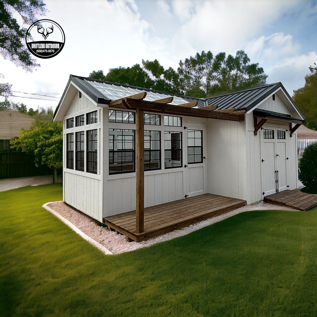 We designed the deluxe greenhouse combo and we are in love
