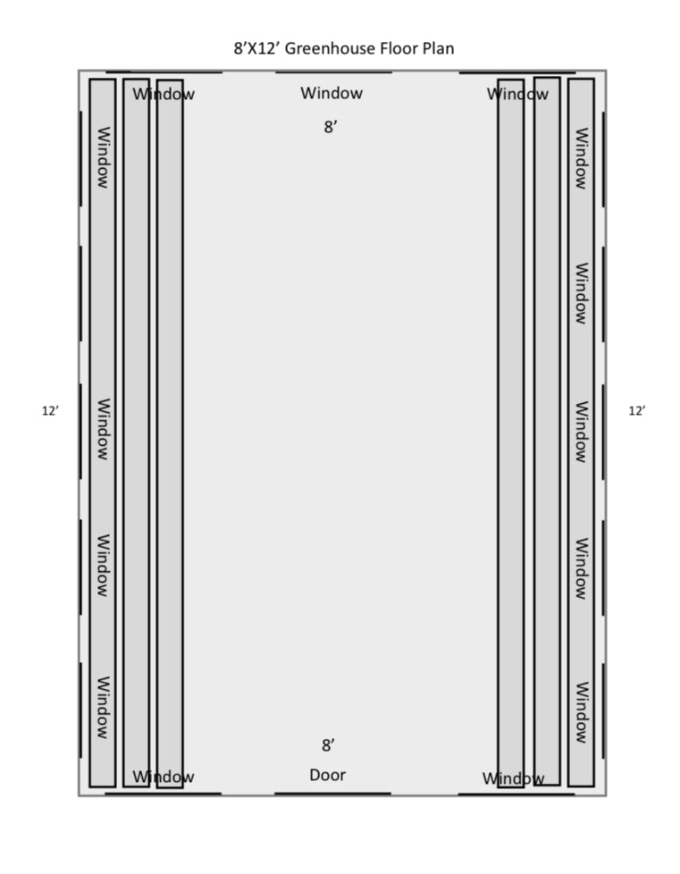 8'X12' GREENHOUSE