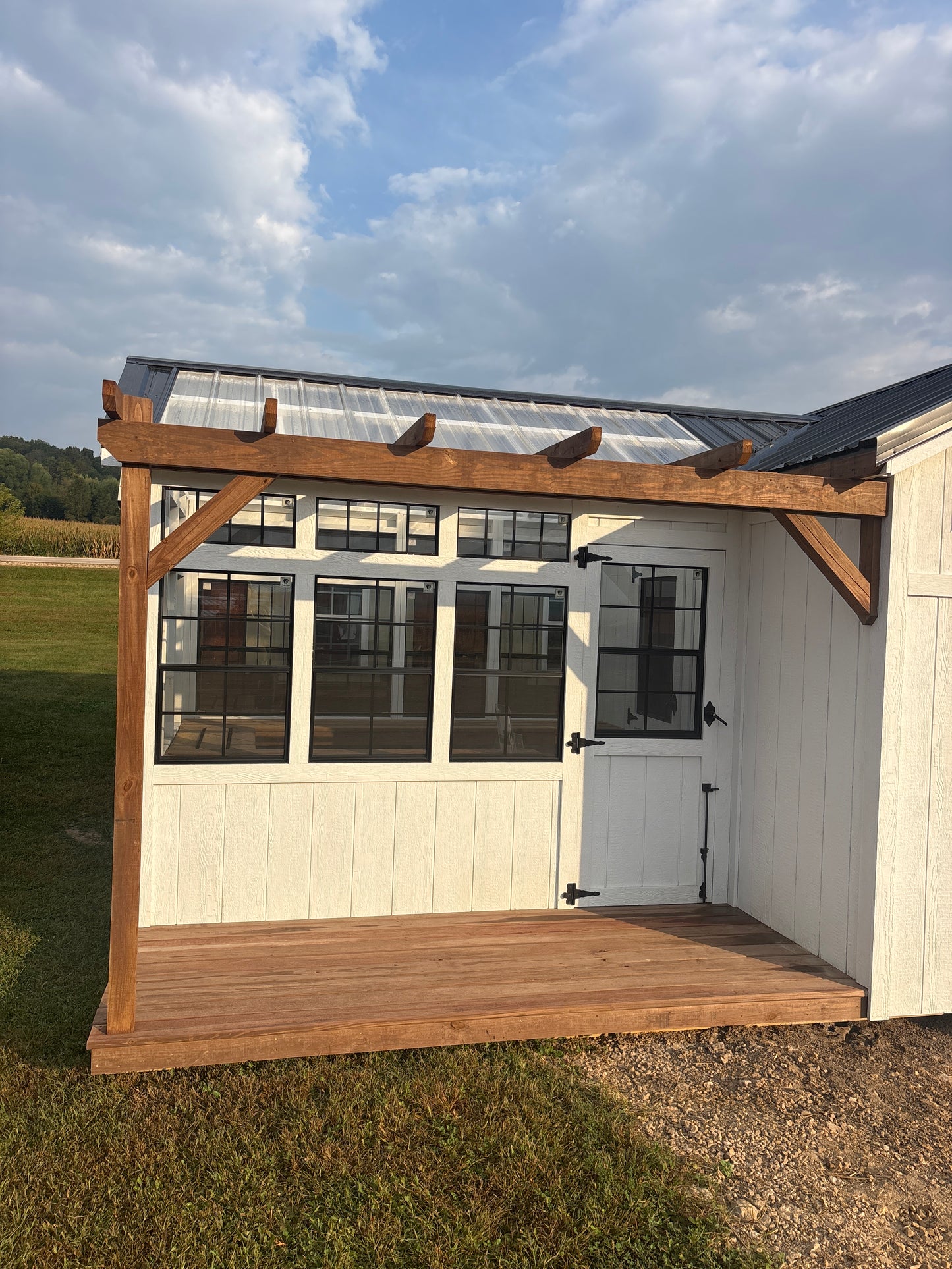 12 x 20 deluxe greenhouse/shed/pergola combo