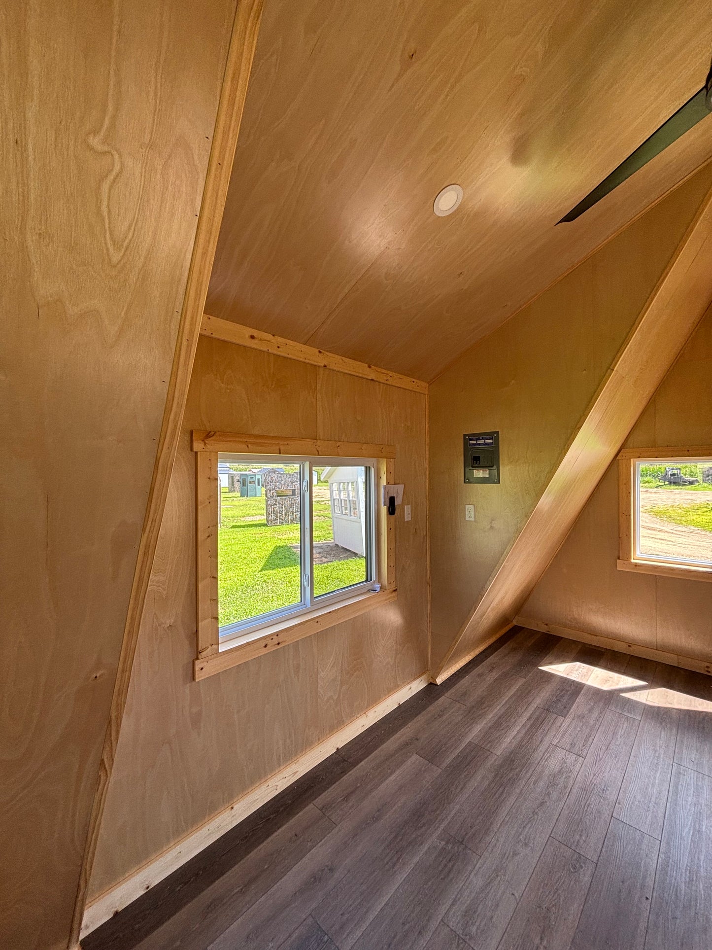 12’ x 20’ Modern A frame cabin with two dormers