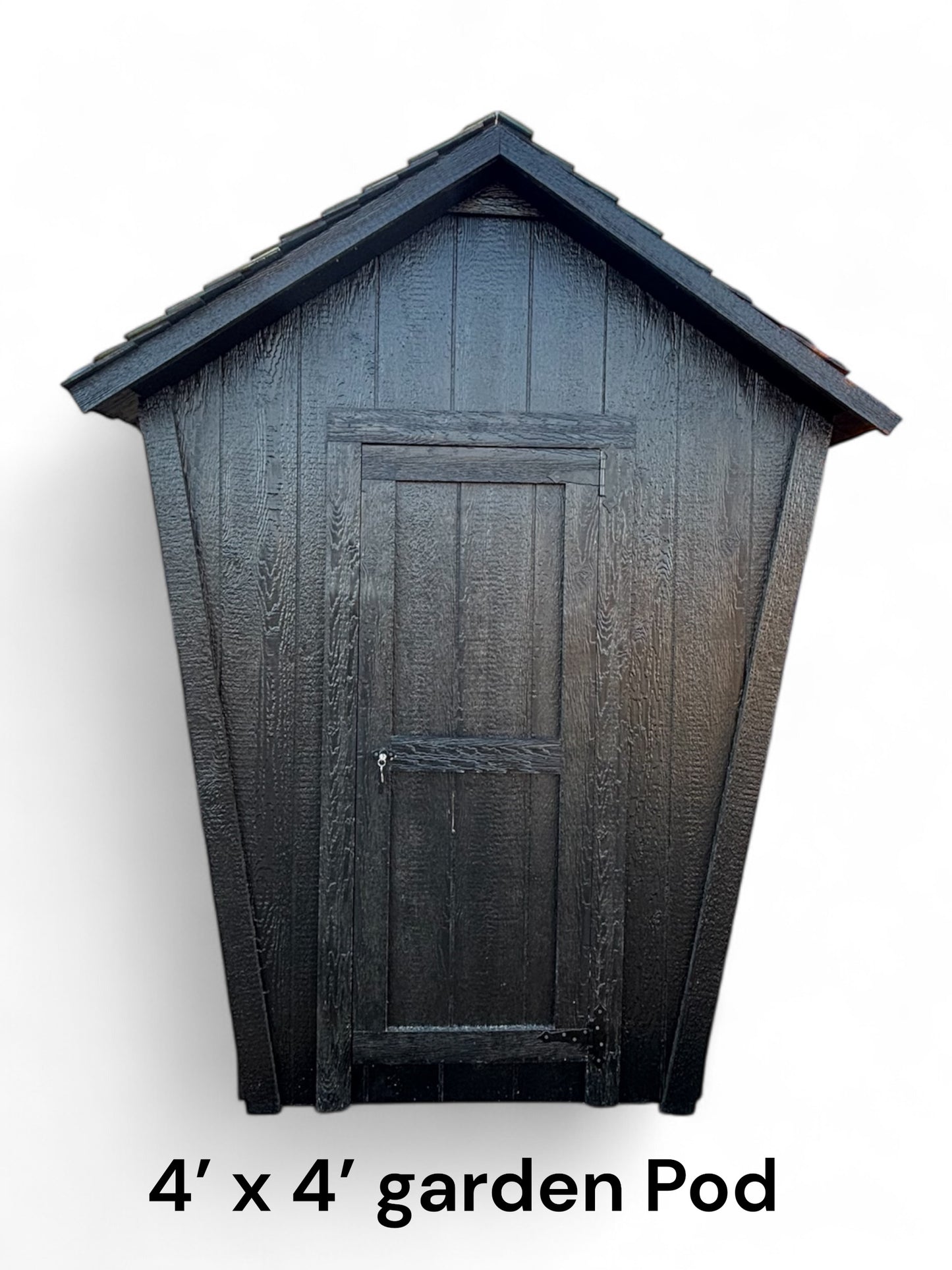 4’ x 4’ backyard garden pod in black