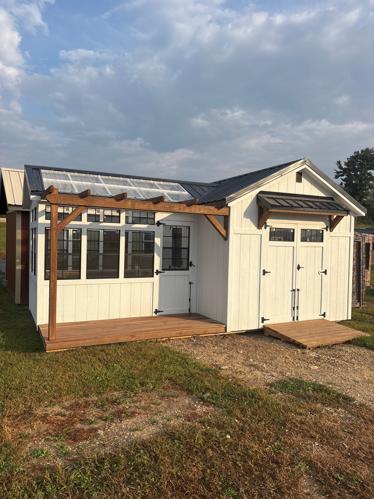 12 x 20 deluxe greenhouse/shed/pergola combo
