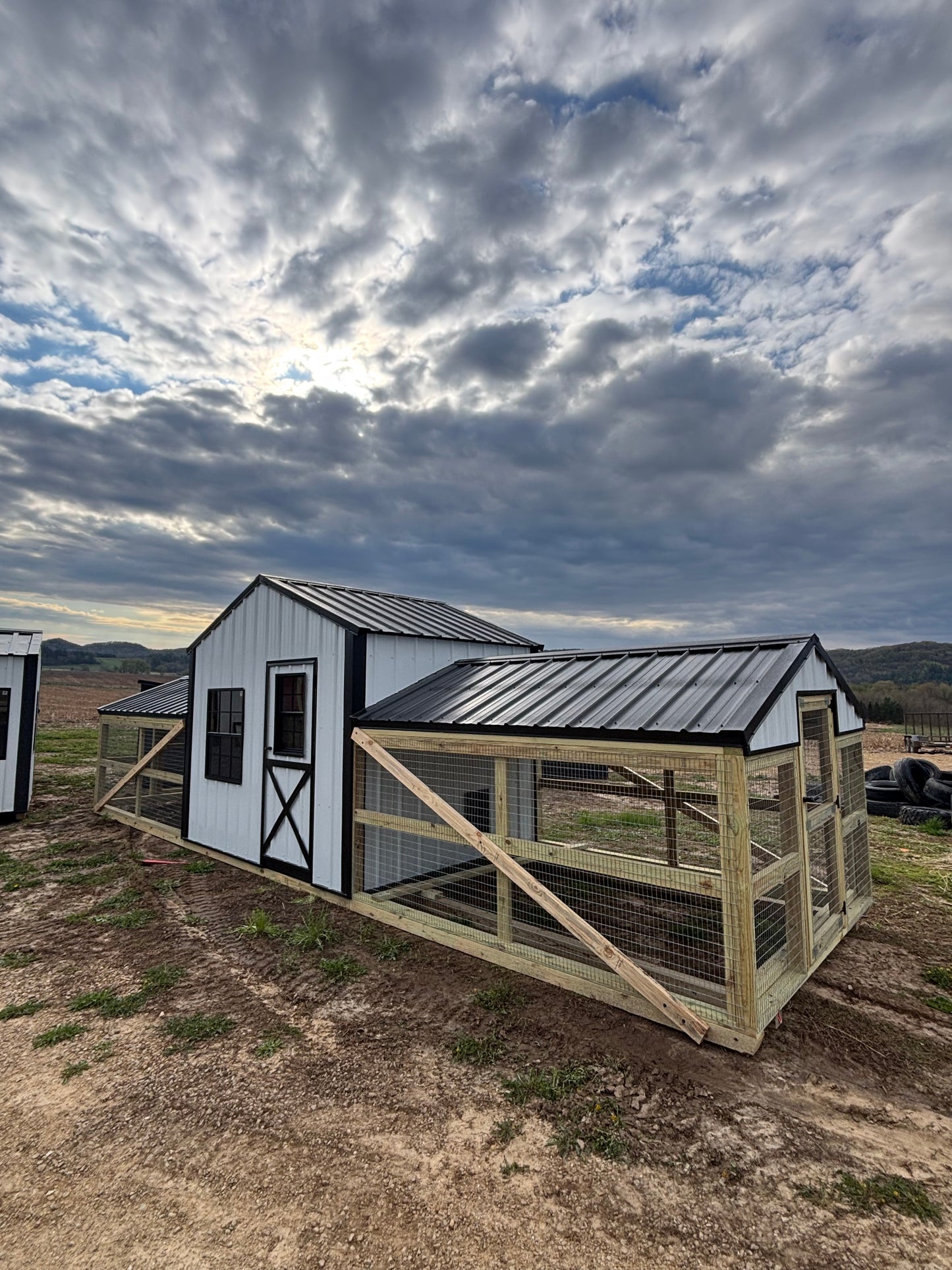 12’ x 30’ Double run country vibe chicken coop
