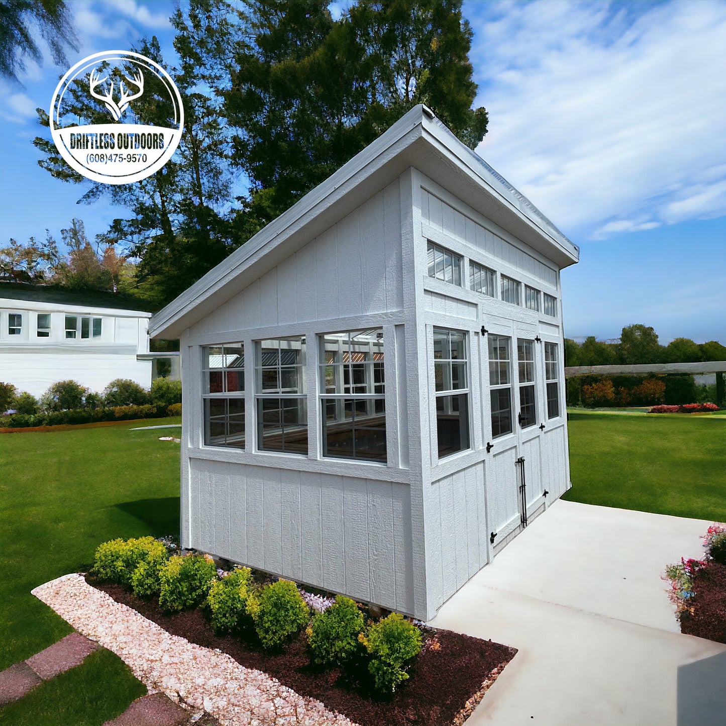 8’ x 12’ lean-to style greenhouse