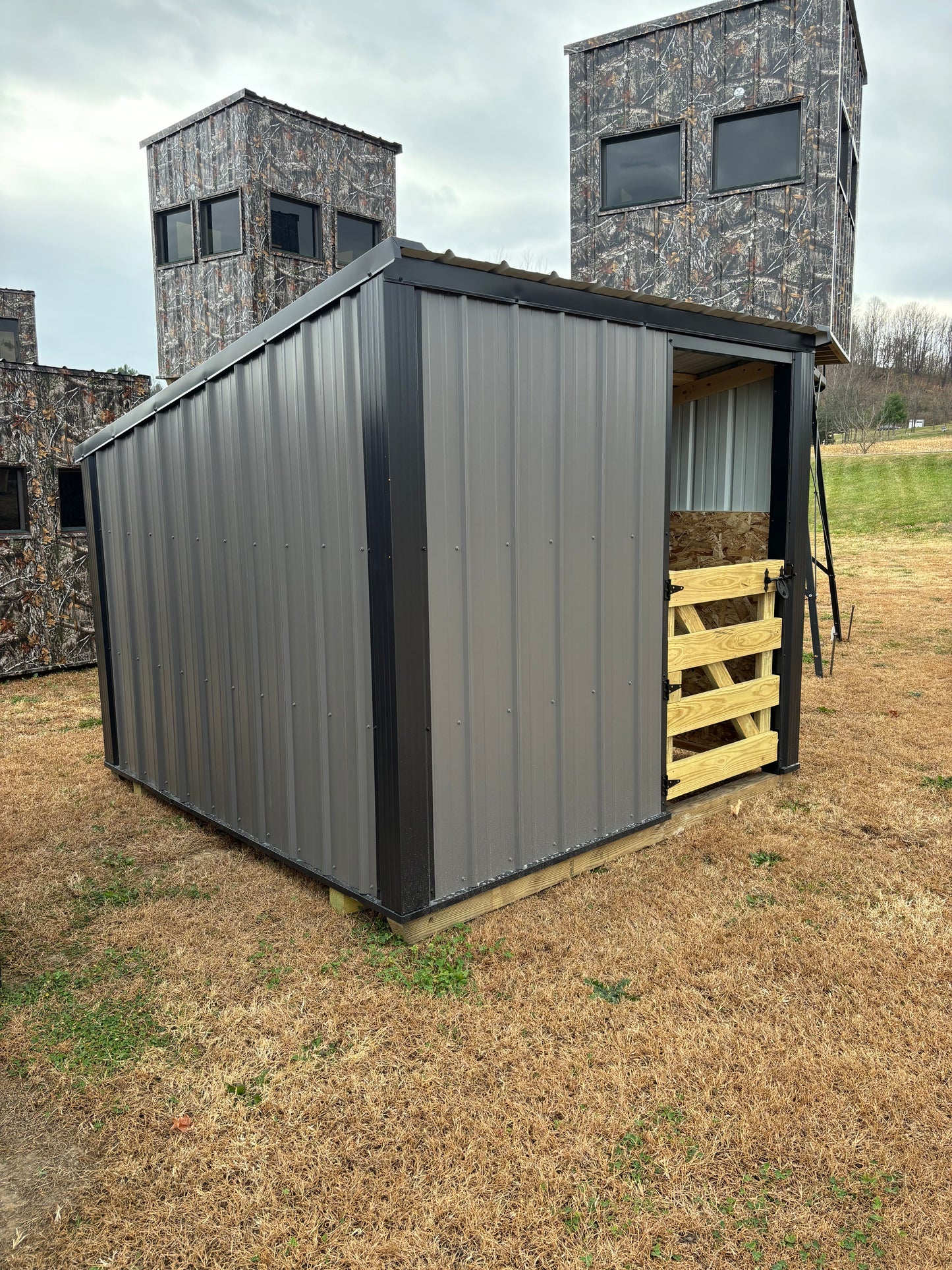 8 x 8 shelter with gate