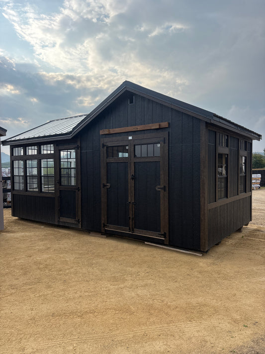 12’ x 20’ Deluxe greenhouse/shed