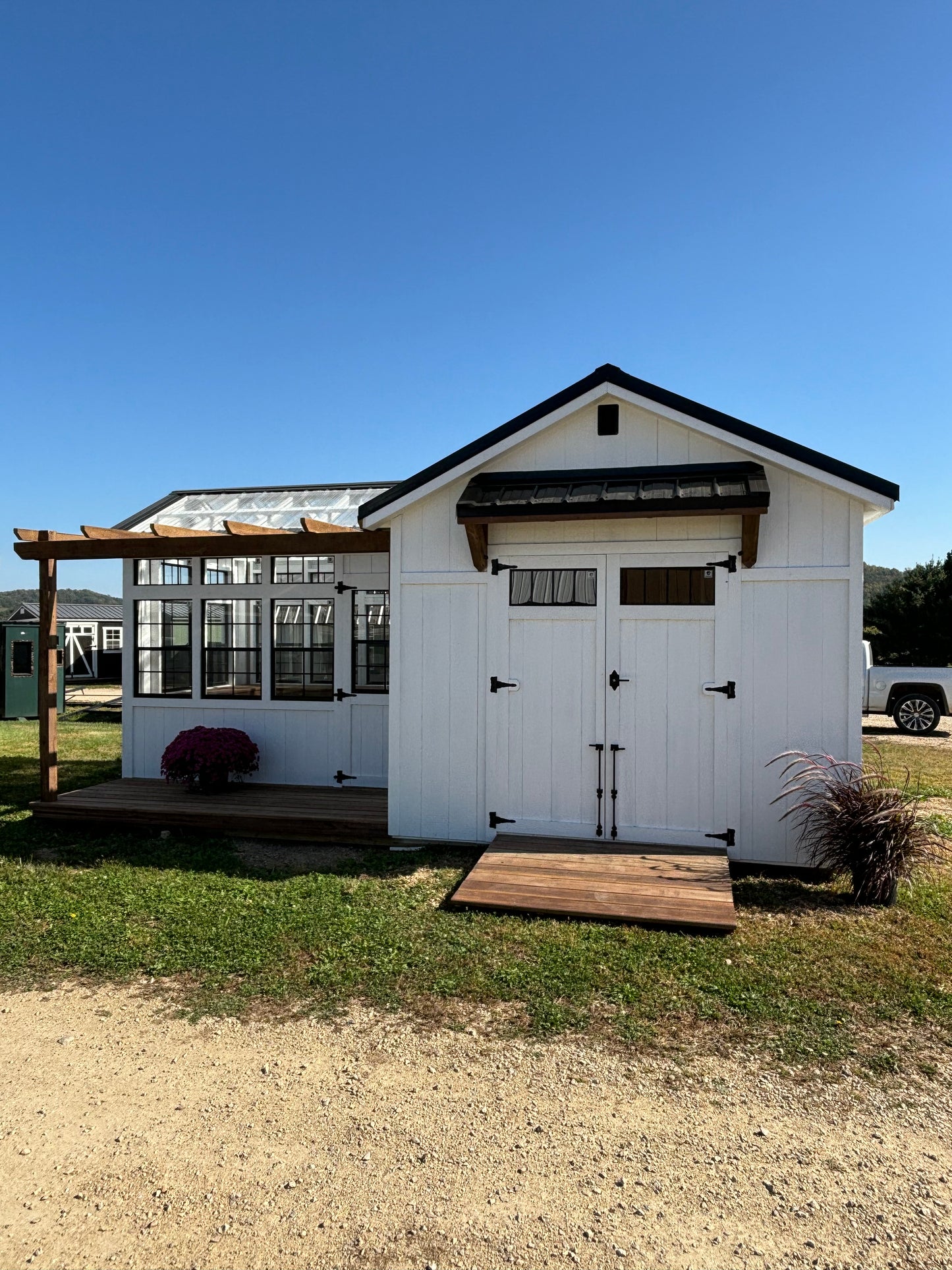 12 x 20 deluxe greenhouse/shed combo