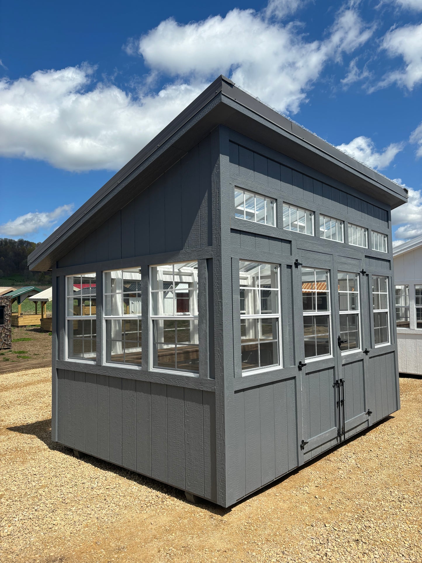 8’ x 12’ lean-to style greenhouse