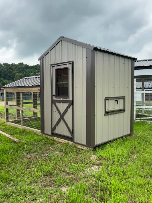 6’ x 14’ country vibe chicken coop