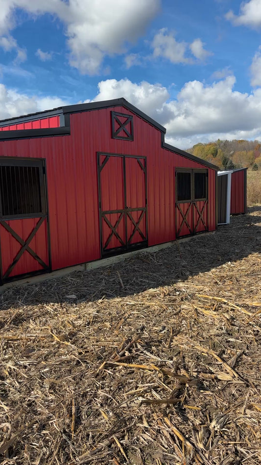 12’ x 30’ Kentucky style barn