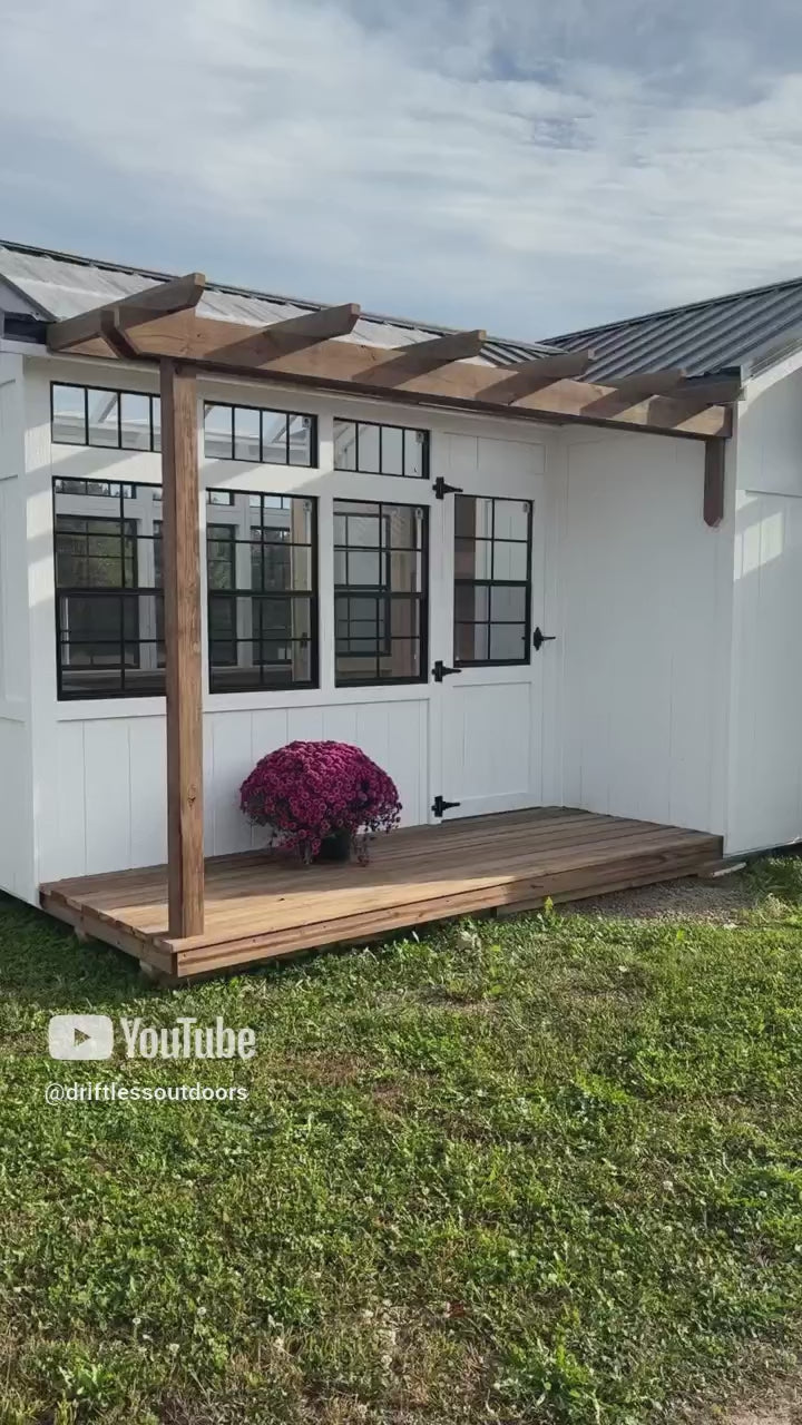 12' x 20' Deluxe greenhouse/shed combo – Driftless Outdoors LLC