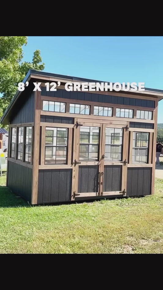 8’ x 12’ lean-to style greenhouse